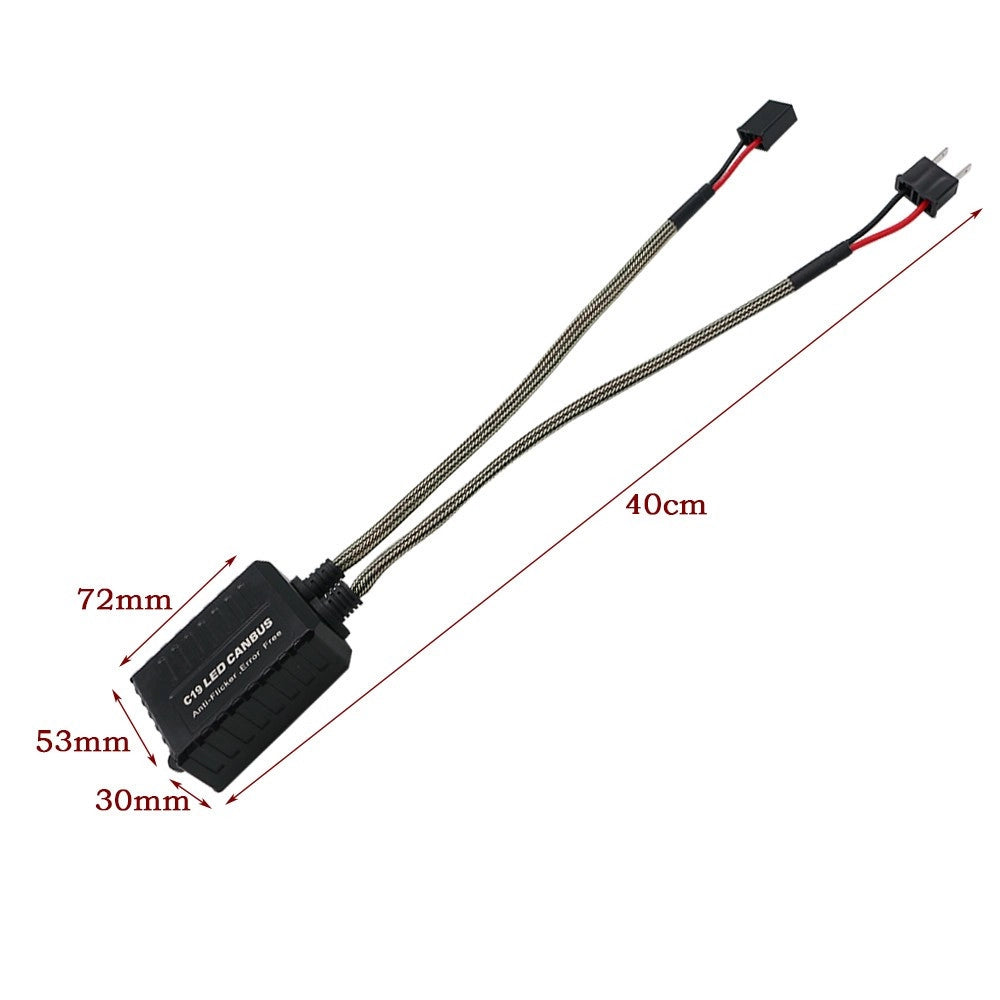 Trade Shop - Coppia Resistenze Cambus H7 Fari Decoder Led Errore Centralina Antisfarfallio -