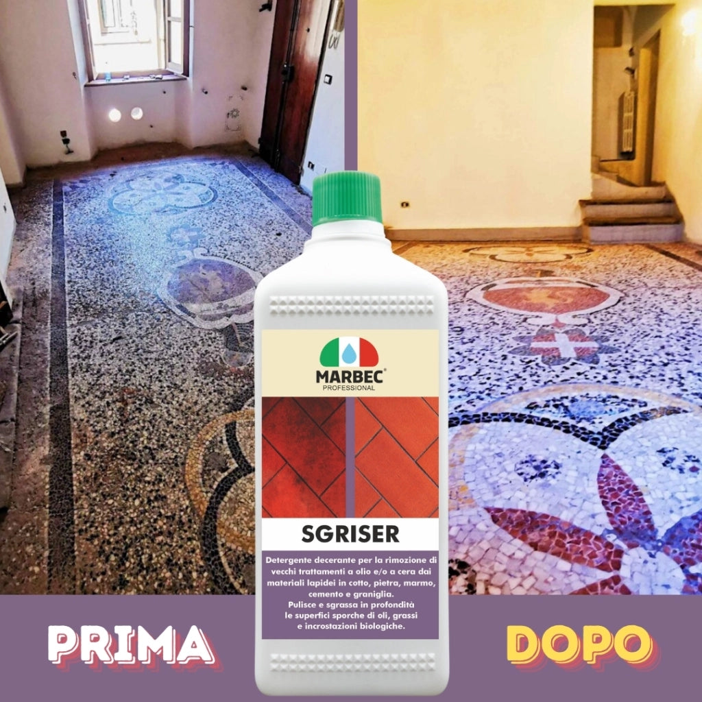 Detergente sgrassante professionale SGRISER   1LTx6Pz