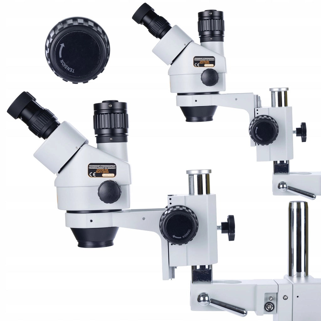 Mikroscopio Stereoscopico Trinoculare Jupiter Pro MSJP-T-SDMS1 – Set con Display 8" e Supporto