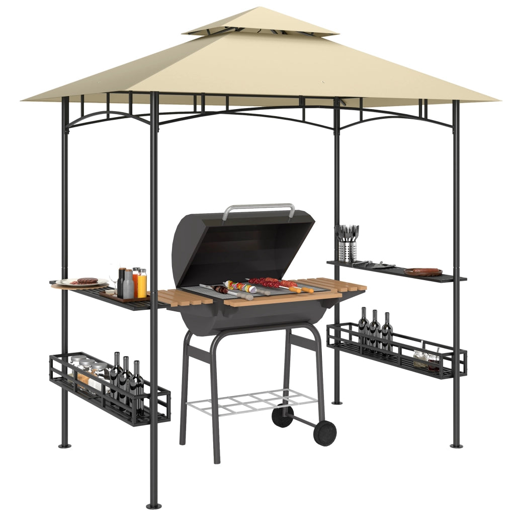 Tenda da Giardino con Scaffale ¨C Zephmum ¨C Beige