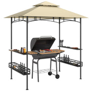 Tenda da Giardino con Scaffale ¨C Zephmum ¨C Beige