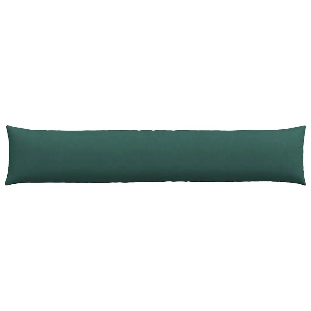 Cuscini da Divano 2 pz | Cuscini per sedie Verde Scuro 200 x 40 cm Tessuto