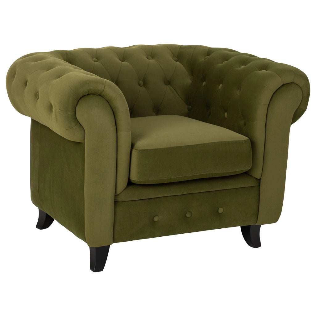 Poltrona verde 110x81x77h cm