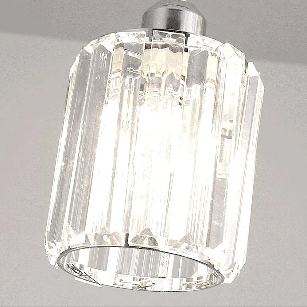 Lampada Da Soffitto Cristallo Argento APP510-3CPR
