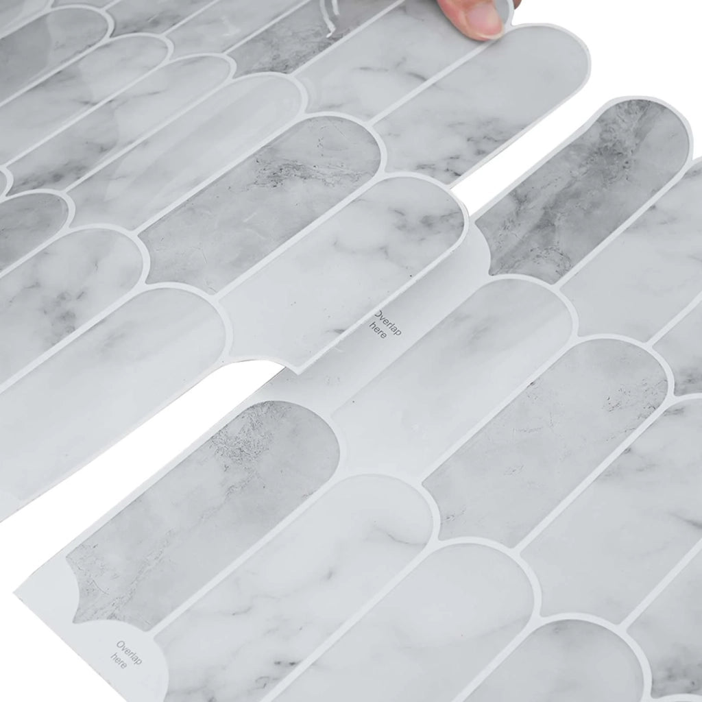 Piastrella Piuma 20 pcs Marmo Grigio 30 x 30 cm 42046193