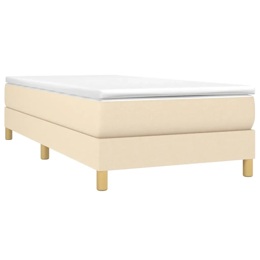 Struttura Letto a Rete a Molle Crema 90x200 cm in Tessuto 3120587