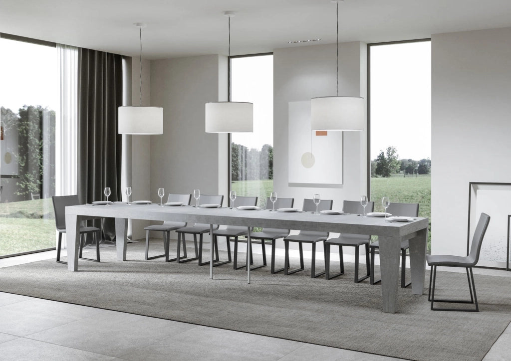 Tavolo Allungabile 140/400x90x77 cm Spimbo Premium Cemento