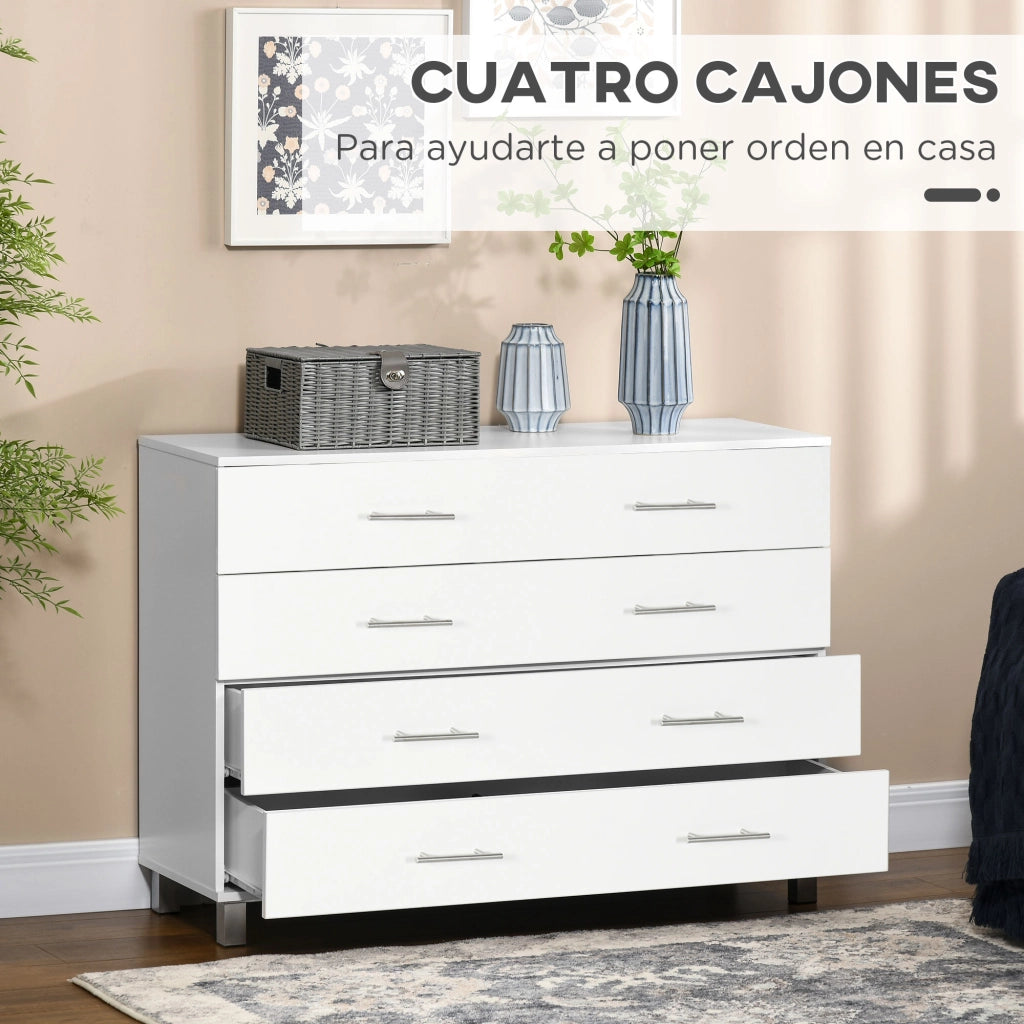 Cassettiera Moderna ¨C Minimal ¨C Bianco 112x38x81