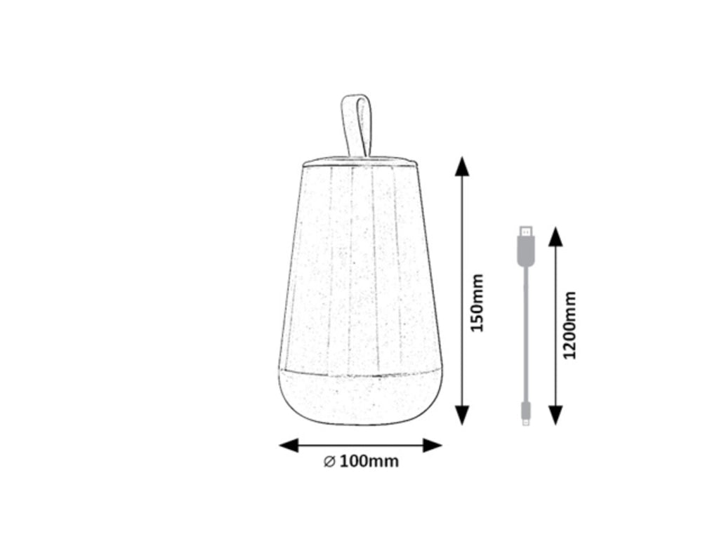 Lampada RGB telecomando USB ricaricabile LED 2W bianca