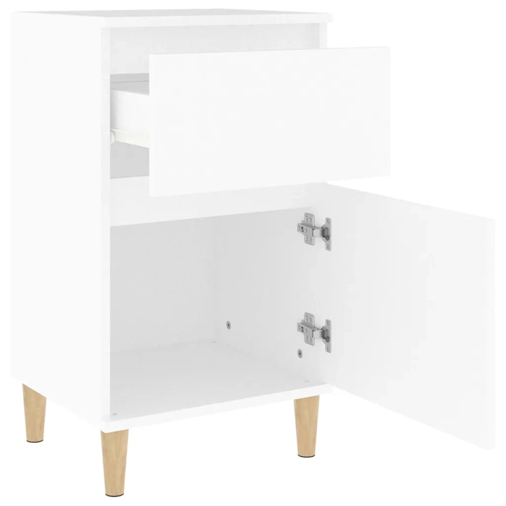 Comodino | Armadio da Notte | Mobiletto da notte Bianco 40x35x70 cm