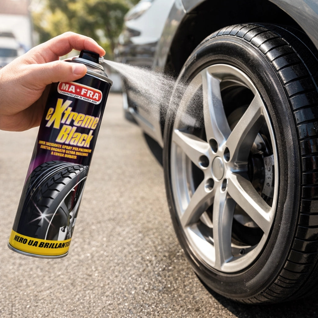 Extreme black nero gomme effetto bagnato lunga durata 500 ml