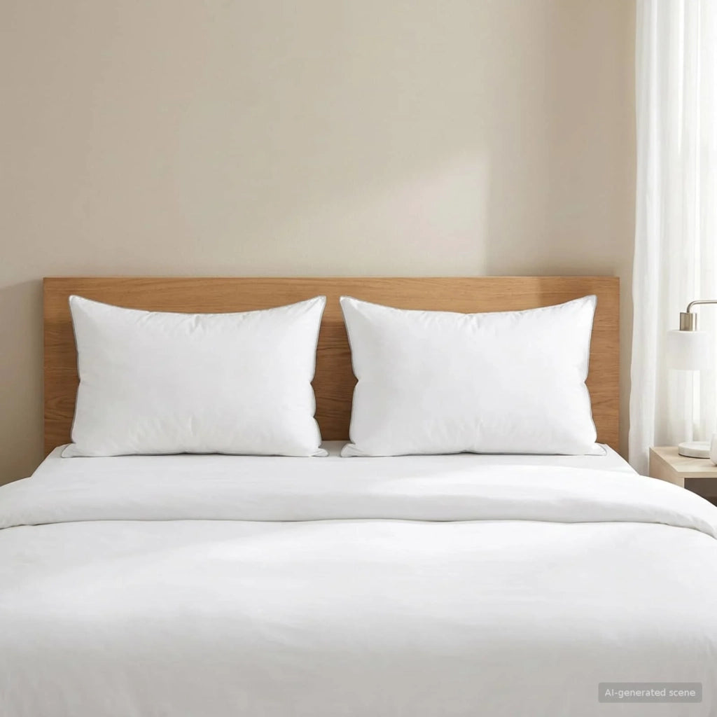 Cuscino 2 pcs 40 x 60 cm Lana Australiana Bianco 42042903