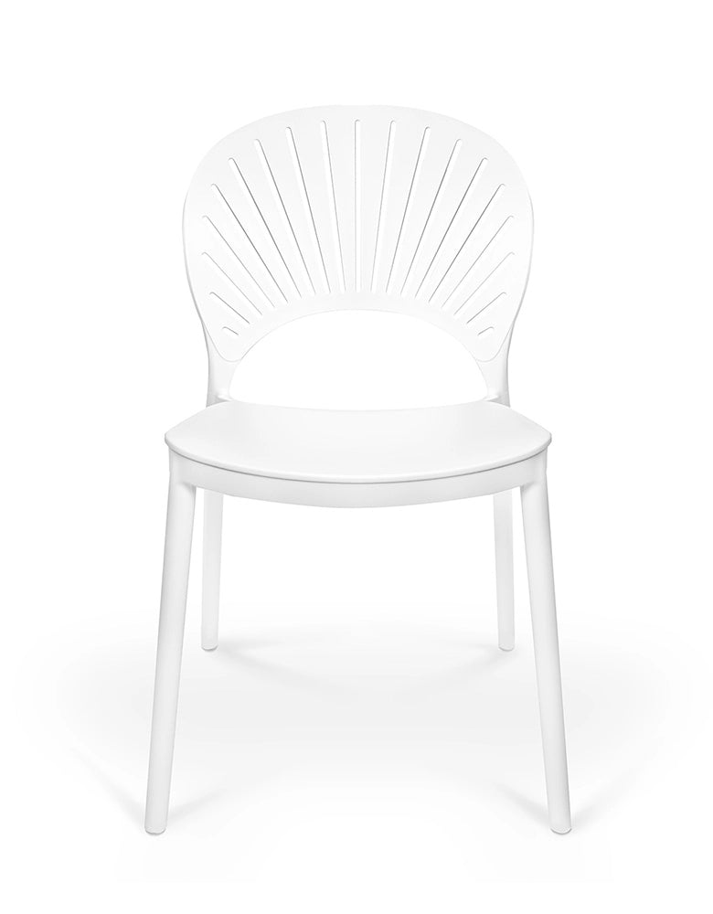 Sedia impilabile in plastica bianca - Sunny (2 pz.) - SD08SUPP