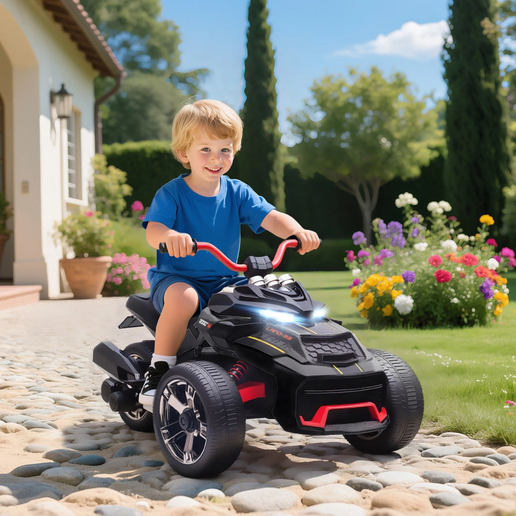 Auto elettrica per bambini ¨C Minimal ¨C 12V 3 ruote nero