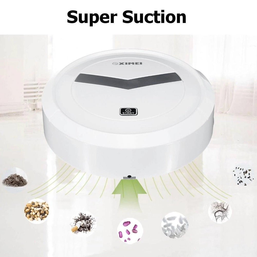 Trade Shop - Robot Aspirapolvere Automatico Ultrasottile Smart 1500pa Silenzioso No Sacchetto -