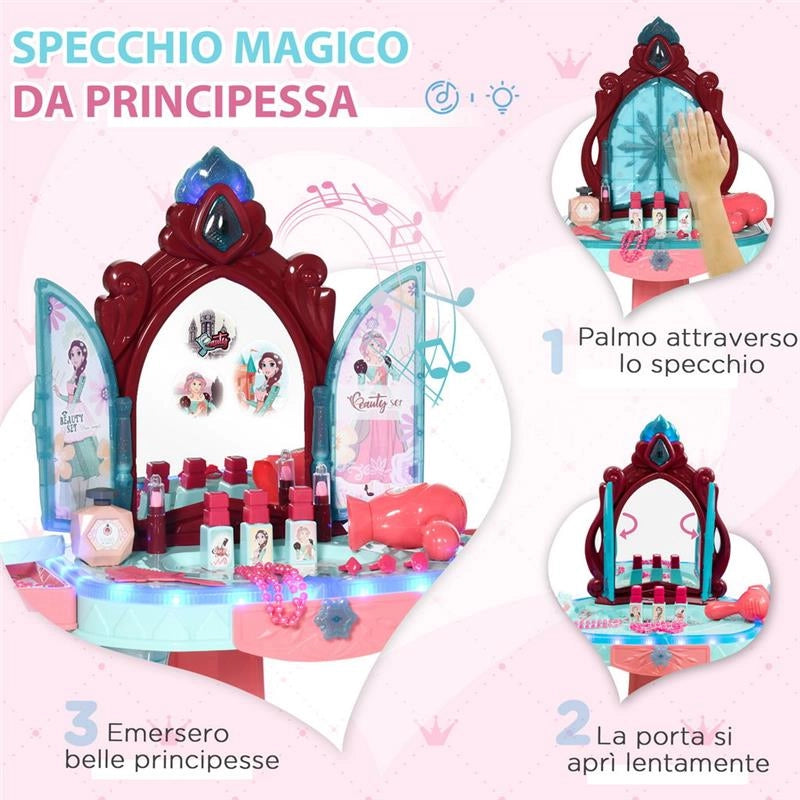 SET TOELETTA CON SGABELLO PER BAMBINI DA 3-6 ANNI CON LUCI MUSICA E ACCESSORI