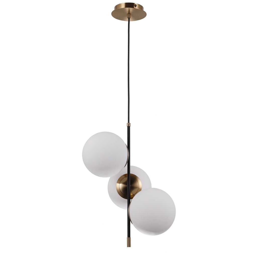 Lampada a sospensione moderna bronzo antico 3xE14 Italux