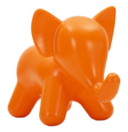 Sgabello Elephant Arancione in Polietilene CM 86x46x56 - Seduta dal Design Scultoreo e Giocoso - Collezione Elephant