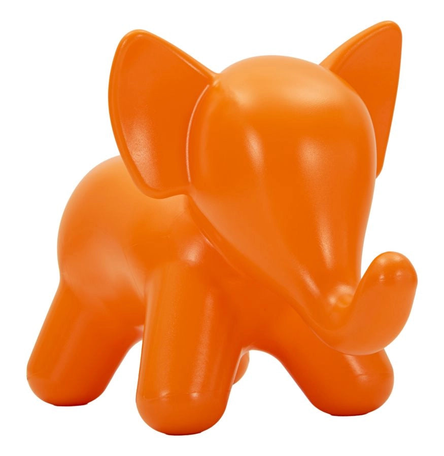 Sgabello Elephant Arancione in Polietilene CM 86x46x56 - Seduta dal Design Scultoreo e Giocoso - Collezione Elephant