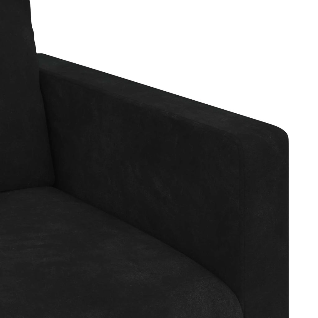Set di divani 2 pcs Nero 198 x 78 x 80 cm Velluto 3407601