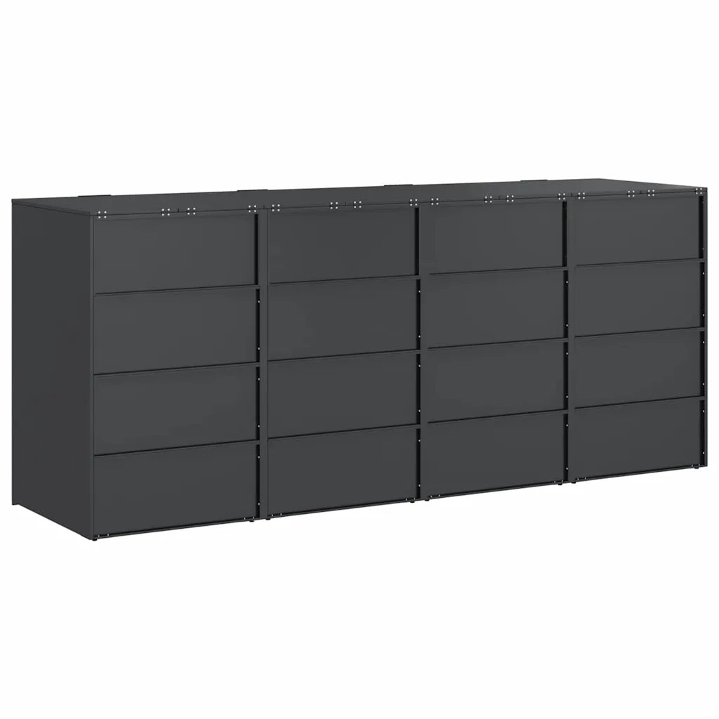 Contenitore per Rifiuti per 3 Bidoni 340 x 77.5 x 115.5 cm 3394780