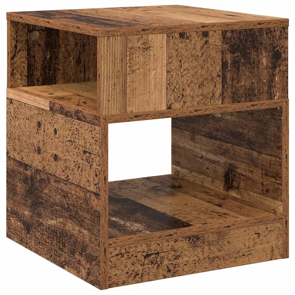 Tavolino 2 pz | Tavolo laterale Legno vecchio 40,5 x 40 x 45 cm
