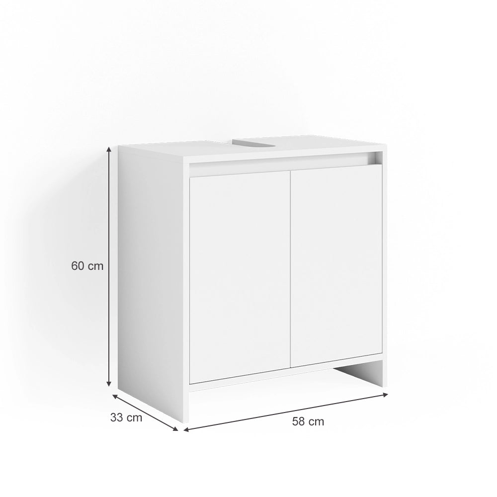 Vicco Mobile sottolavabo per bagno Bianco 58 x 60 cm