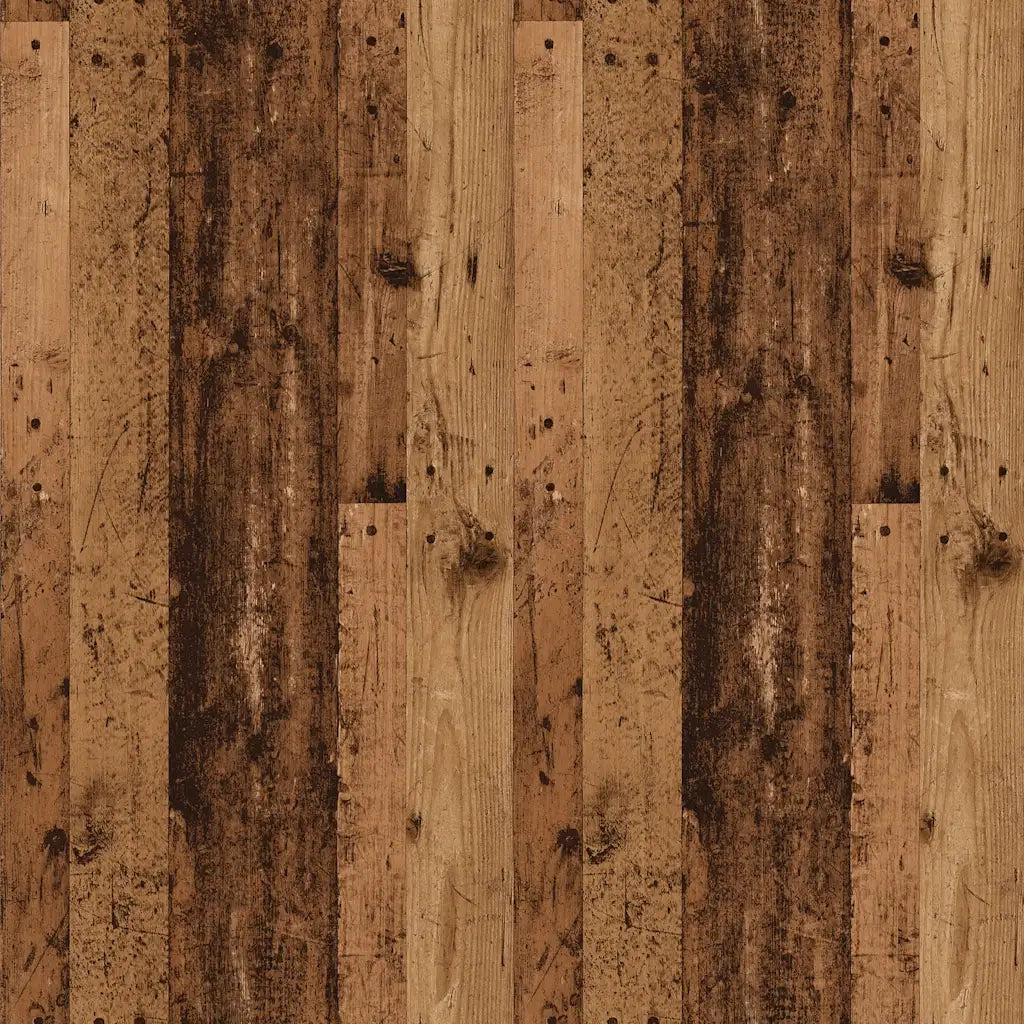 Comodino con Gambe in Metallo Legno Antico 40x35x69 cm 856424