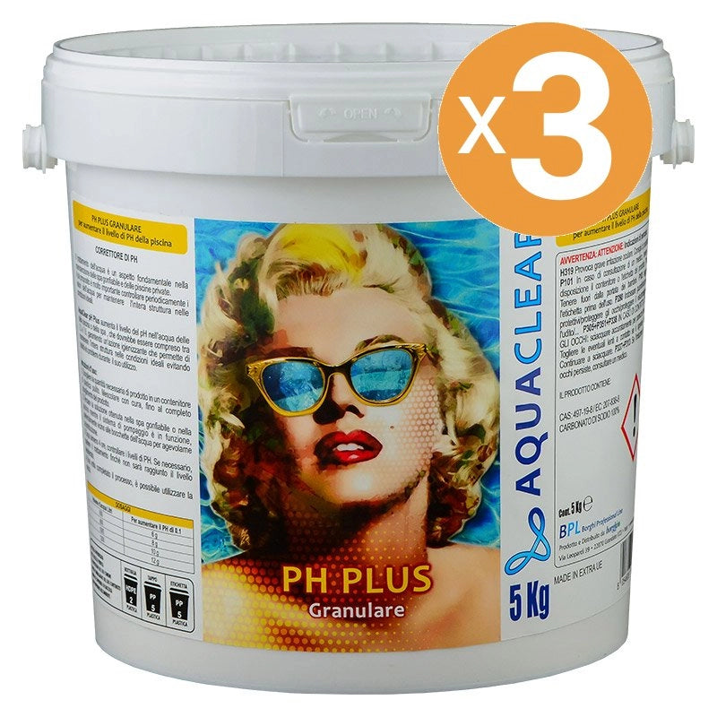 Correttore PH PLUS granulare piscina AQUACLEAR Quantità confezione: 3 confezioni