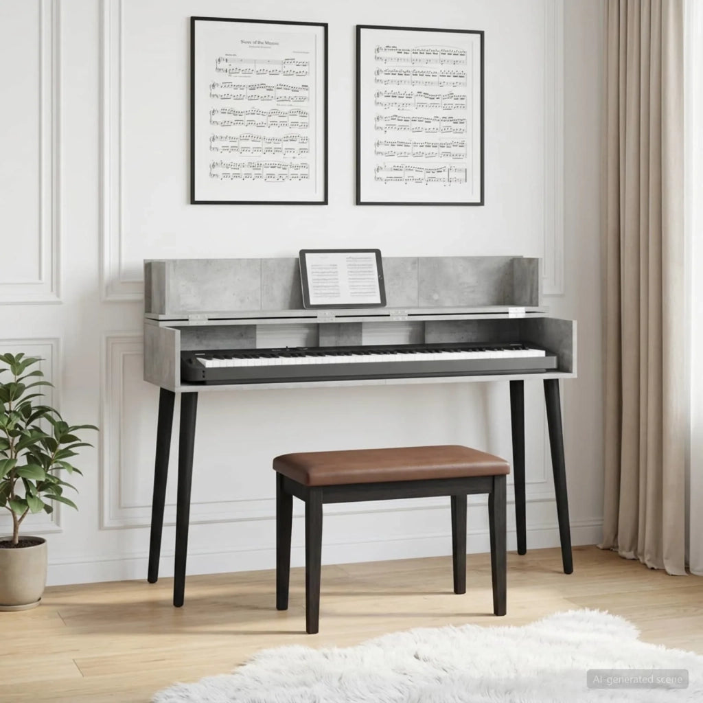 Scrivania studio Grigio Cemento 110 x 40 x 19,5 cm 8006687