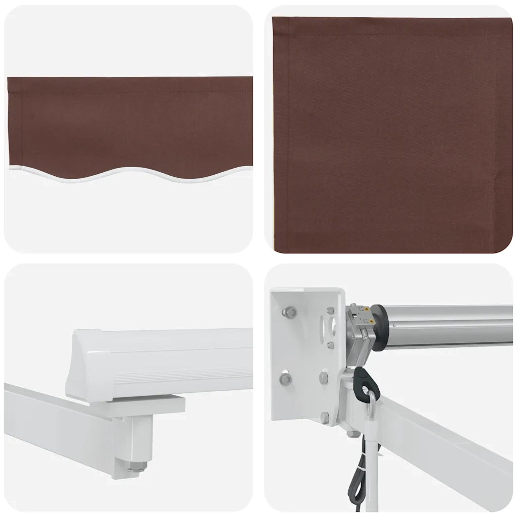 Tenda da Sole Retrattile Automatica Marrone 300x250 cm 3215708