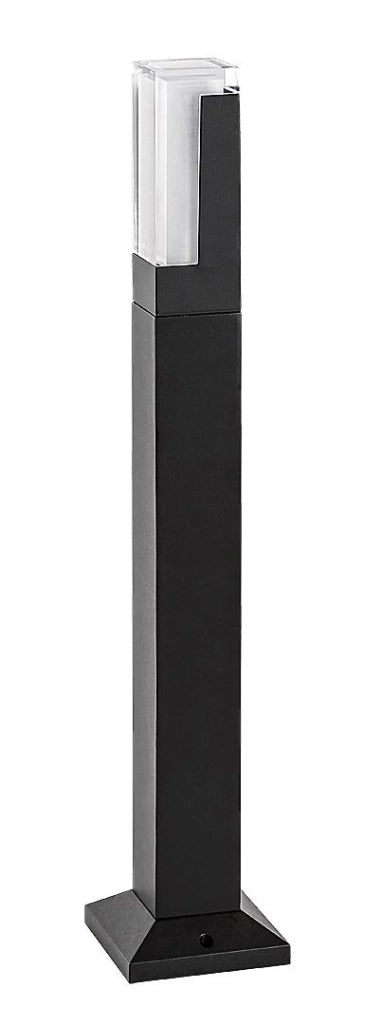Lampione da giardino nero quadrato 60cm LED 7W IP54 Rabalux