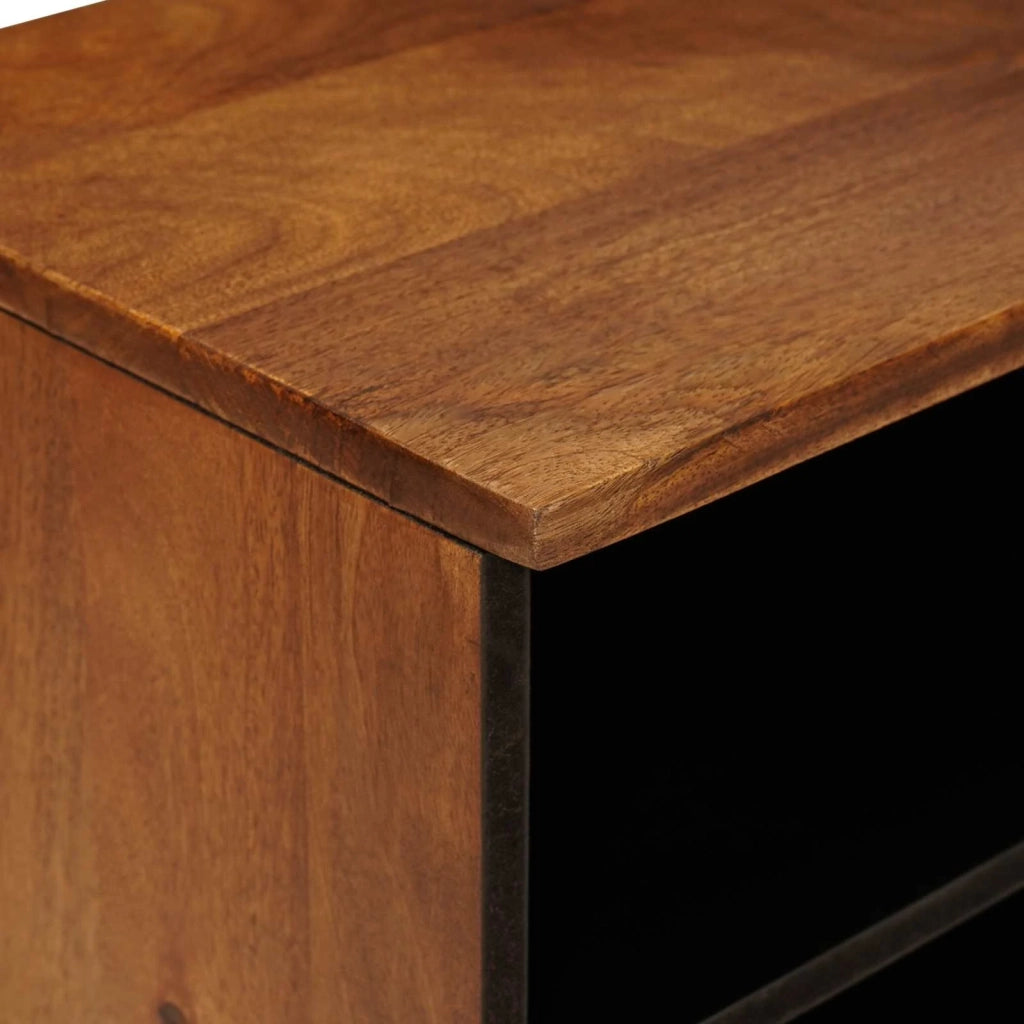Mobile TV-Credenza per TV Noce 100 x 33 x 46 cm Legno di mango massello 312510