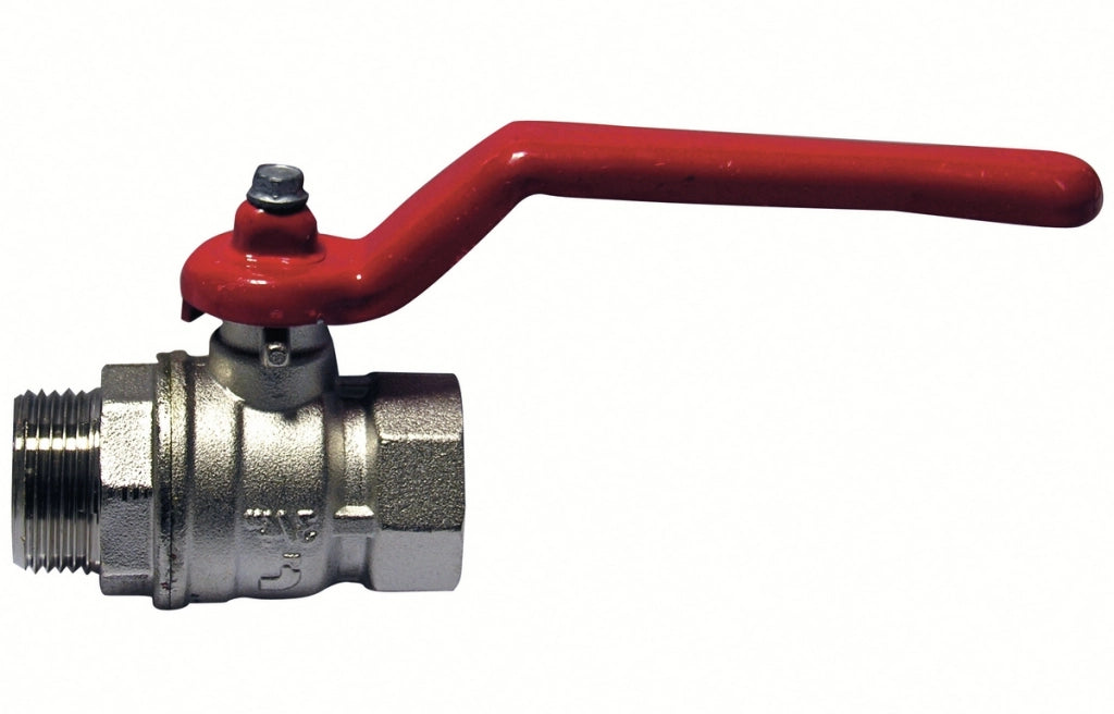 VALVOLA A SFERA MF CON LEVA ROSSA- 1 (DN 25)  30 bar / 435 psi- ITAP- pezzi 1