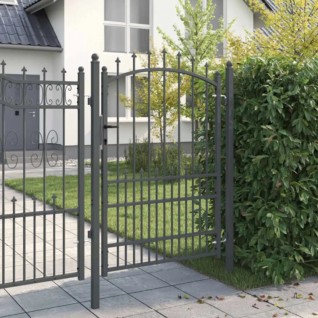 Cancello della recinzione con punte EMMEN 170 x 100 cm CFW4965278