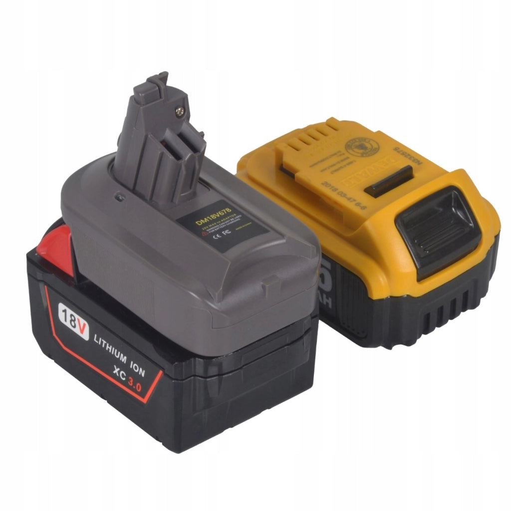 Adattatore di Ricambio per Batteria compatibile con Aspirapolvere Dyson V6 V7 V8 – Compatibile con Batterie Dewalt e