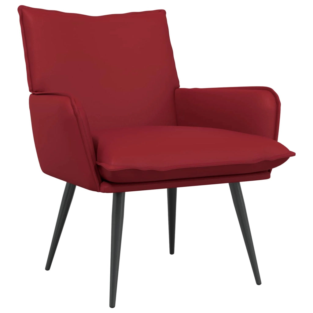 Poltrona Rosso Vino Similpelle 42047739