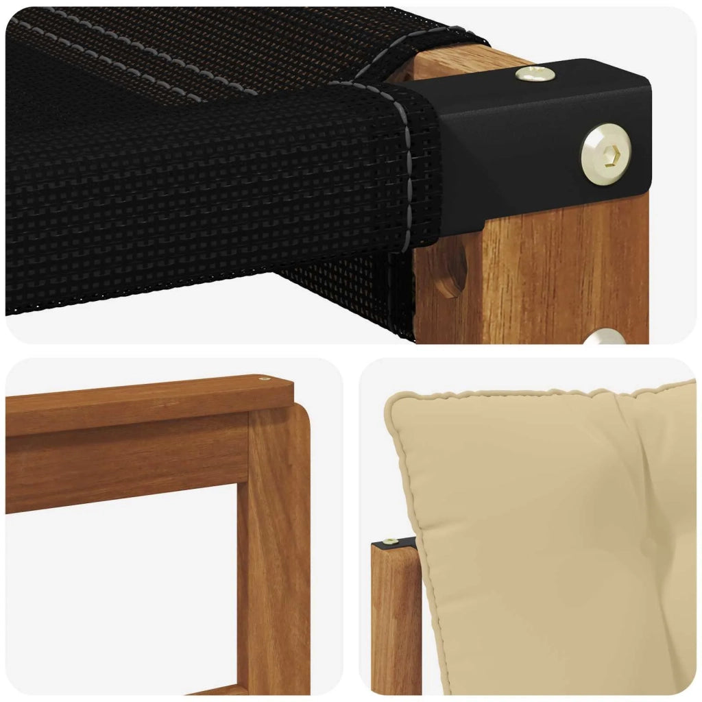 Set di divani da esterno con cuscino 8 pcs Naturale e Beige 3368948