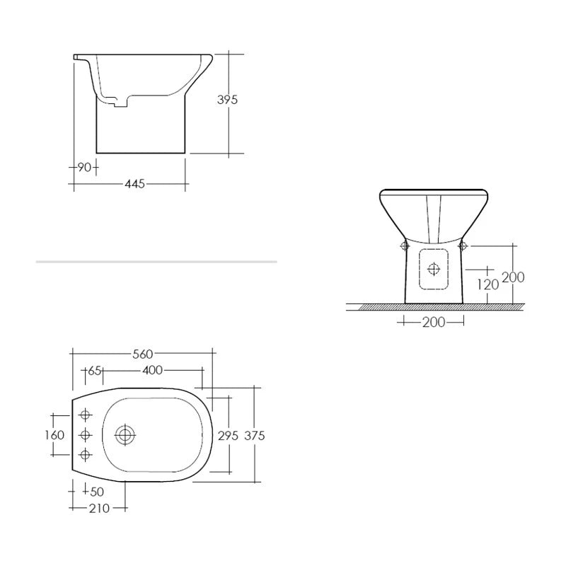 Bidet - serie touring