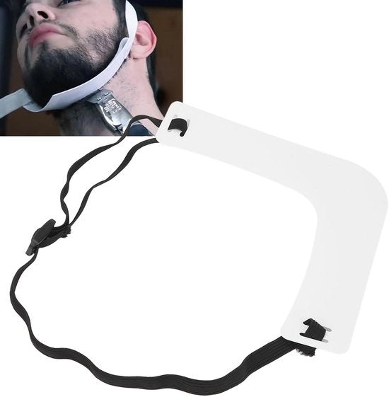 Guida per la forma della barba - Shaper per la barba - Cintura per la testa regolabile - Modellatore per la barba - Cintura per la testa in plastica - Duratura e robustezza - Modellatore per la barba