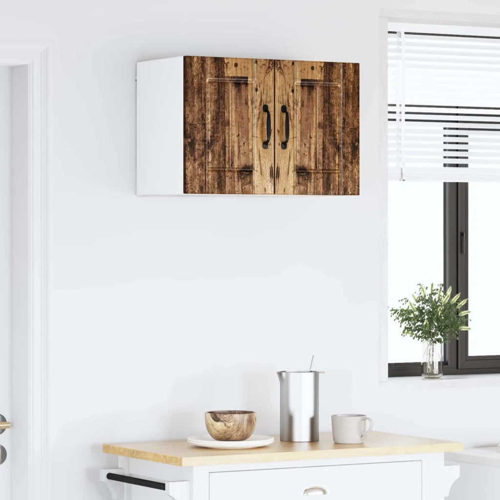 Armadietto a muro LUCCA 2 pcs Legno antico 30 x 31 x 40 cm 884871