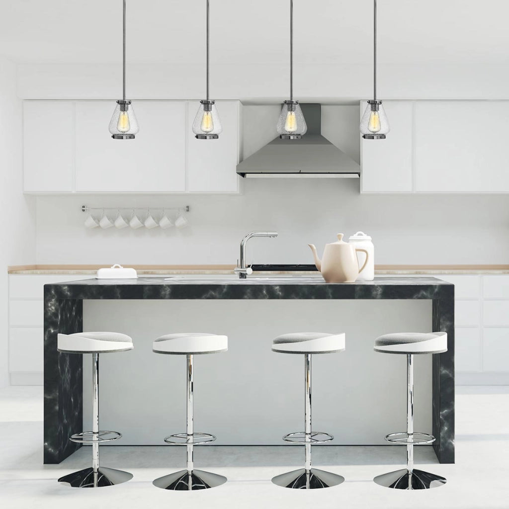 Lampada a sospensione Hinkley Finley cromo E27 Ø15,2