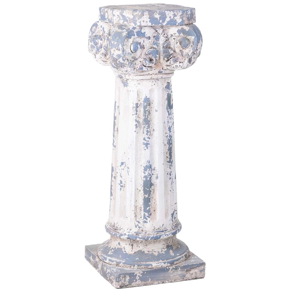 Colonna decorativa color pietra, 29x29x82h cm