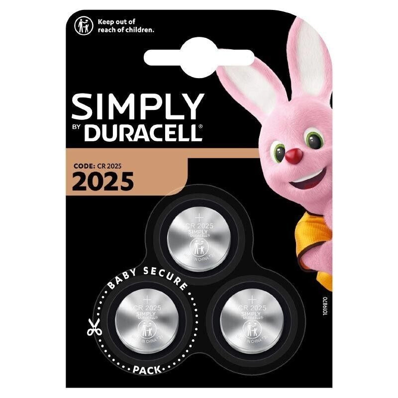 DURACELL SIMPLY BATTERIE IN CONFEZIONE DA 3 PEZZI