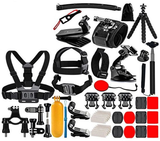 Kit di accessori adatto per GoPro Hero 9-13 - Set di combinazione con montaggio fisso per la telecamera
