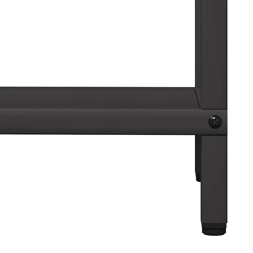 Rastrelliera per Legna da Ardere Nera 40x25x120 cm 864299