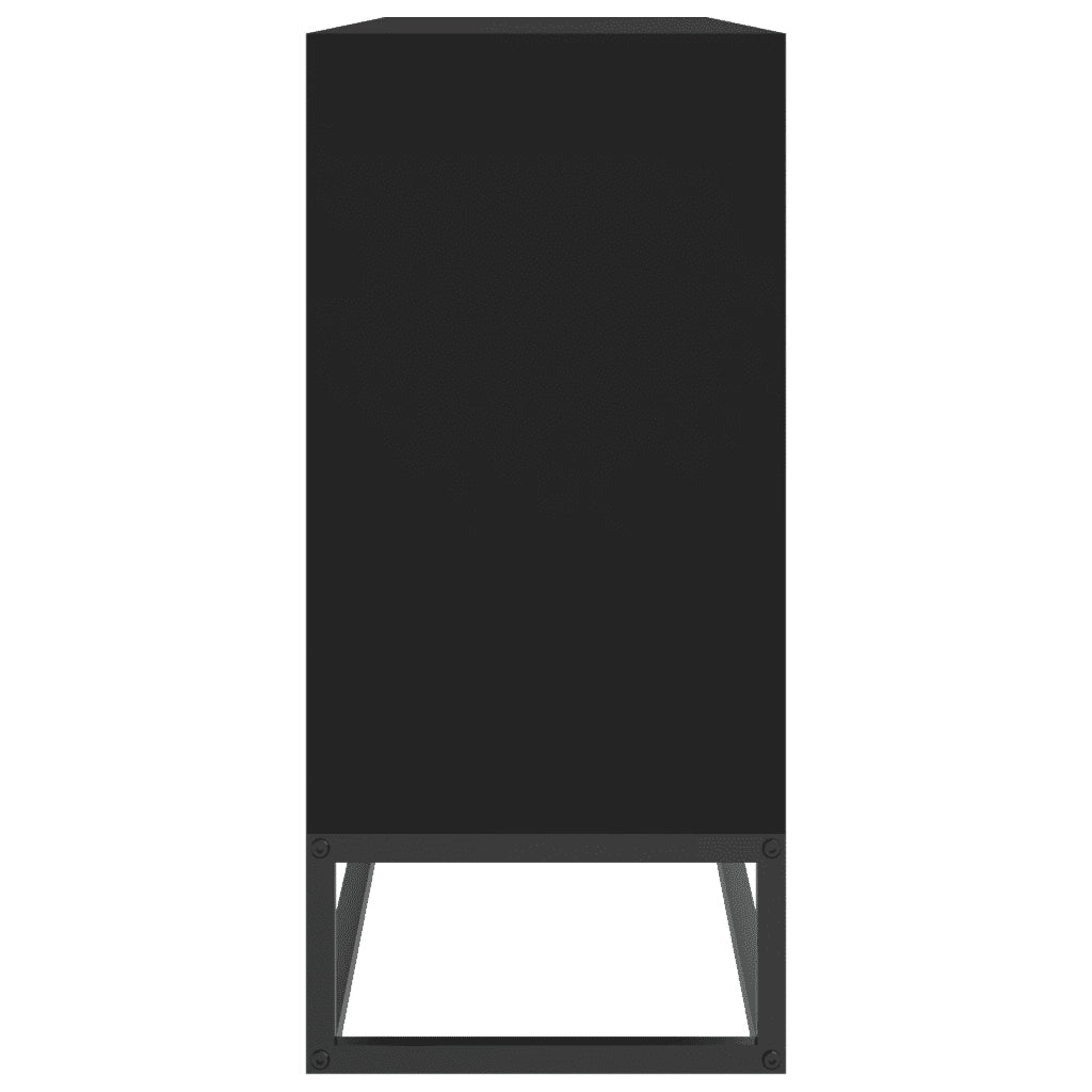 Credenza Nera 105x30x65 cm in Legno Multistrato 352119