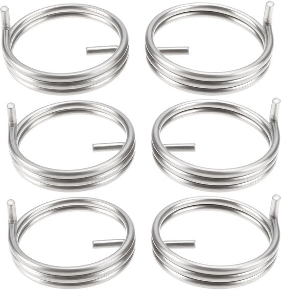 Accessori per porte - 3 pezzi - Compatibile con S3303 - Maniglie per porte in acciaio inossidabile 304 - Colore nero antico - Forza di reset moderata - Duratura e elasticità - Chiave per porta