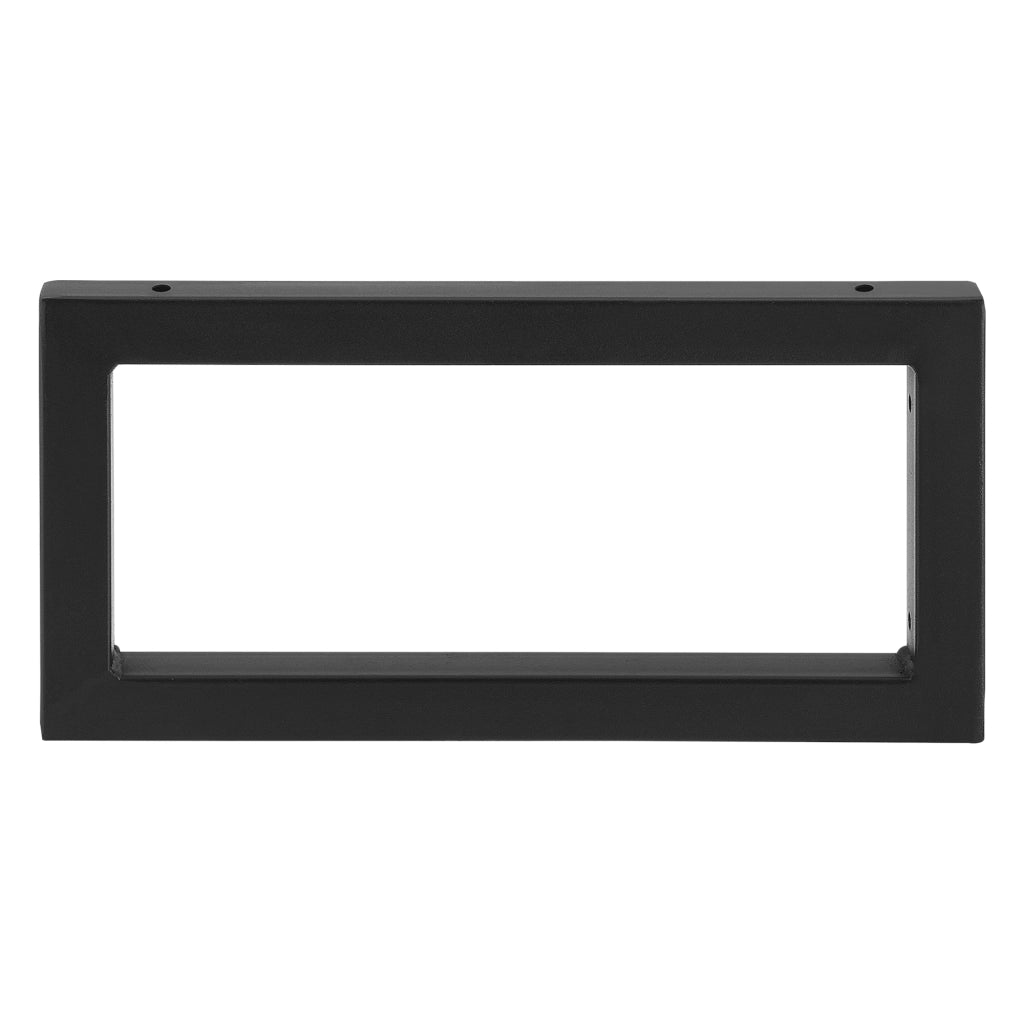 Set di 2 Supporti per Mobili Fai da Te Montaggio a Parete - (LaxA) 40x20 cm - 2 Staffe in Acciaio per Mensole/Piani di Appoggio - Supporto Fino a 50 kg - Nero opaco