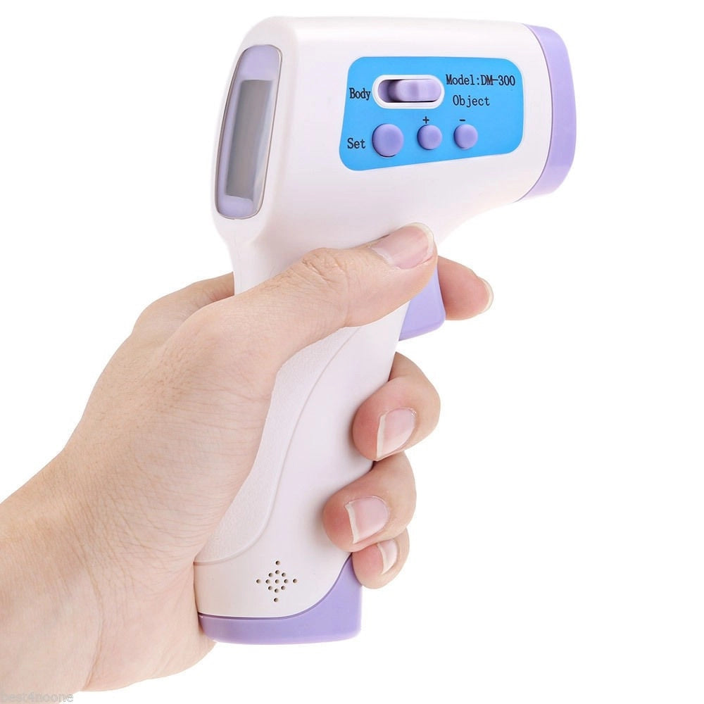 Trade Shop - Termometro Dm300 Infrarossi Digitale Per Bambini Adulti Con Display Lcd -